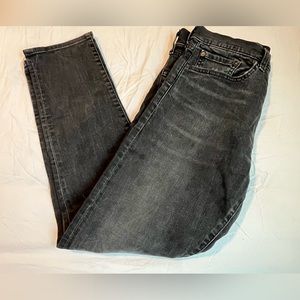 Newly once’s used Men black Levi jeans 502 W-34 L-34